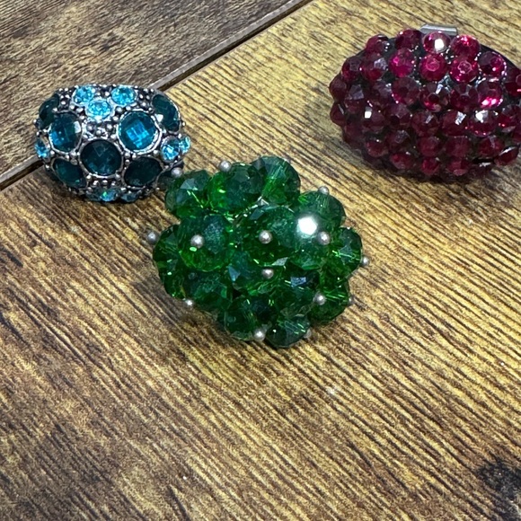 Colorful Gemstone Cluster Rings - Picture 3 of 5